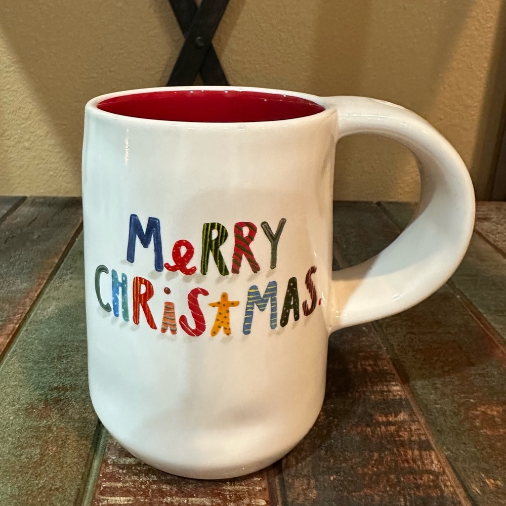 Rae Dunn Watercolor MERRY CHRISTMAS Mug